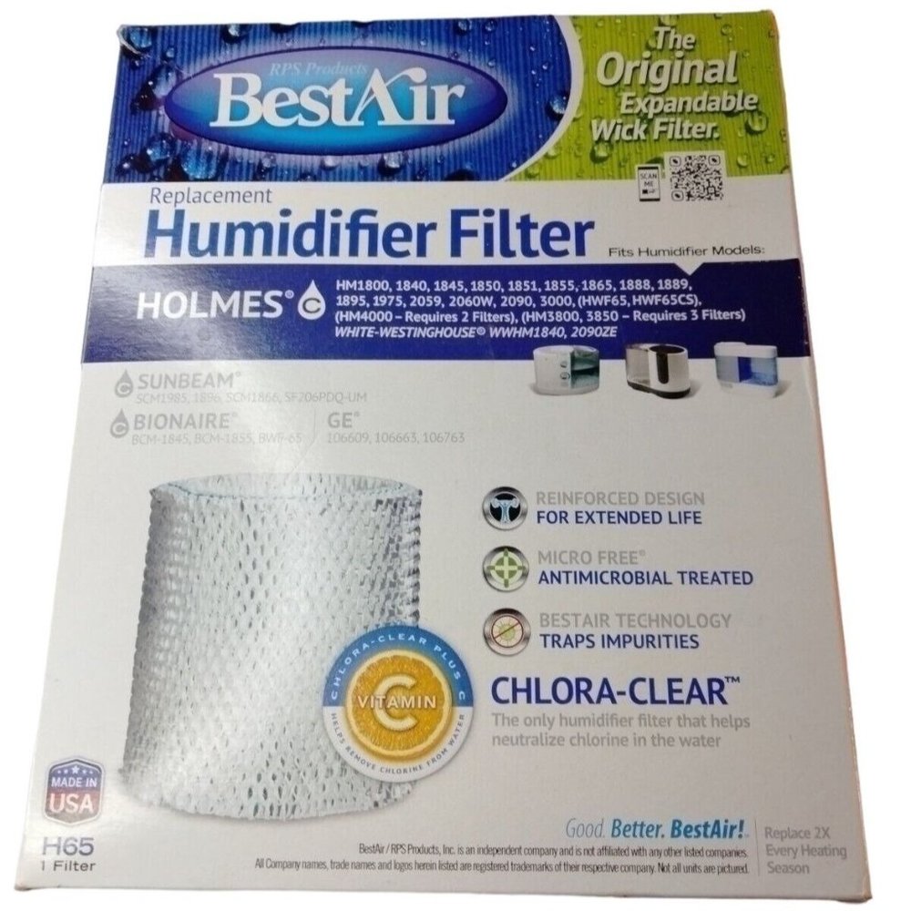 Best Air Perfect Blue H65 H 65 Humidifier Wick Filter GE Sunbeam Holmes Bionaire